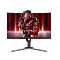 AOC 27' Curved VA QHD 2560 × 1440, 1000R, Free-Sync Premium, 1ms, 165Hz, HDR10, DP, HDMI, HAS, Flicker Free, Low Blue Mode, VESA 100 Gaming Monitor