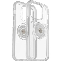 OTTERBOX Apple iPhone 14 Pro Otter + Pop Symmetry Series Clear Case - Clear Pop (77-88796), 3X Military Standard Drop Protection