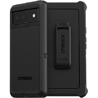 OTTERBOX Google Pixel 6 Defender Series Case - Black (77-84007), Multi-Layer defense, 4x Military standard, Holster Kickstand, Port protection