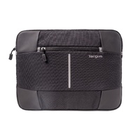 13-14'' Bex II Laptop Sleeve - Weather-resistant & rip-stop fabrication - Black with black trim