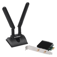 Edimax EW-7833AXP AX3000 Wi-Fi 6 Dual Band 802.11ax & Bluetooth 5.0 PCI Express Adapter WiFi6 OFDMA MU-MIMO 3000Mbps Magnetised Base External Antenna