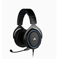 Corsair HS50 PRO Blue STEREO Gaming Headset, 50mm neodymium speaker, Optimized unidirectional microphone, Discord Certified