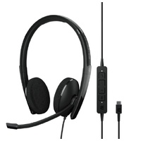 SENNHEISER | Sennheiser ADAPT 160 USB-C II On-ear, double-sided USB-C headset with in-line call control and foam earpads. Optimised for UC.