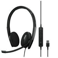 SENNHEISER | Sennheiser ADAPT 160 USB II On-ear, double-sided USB-A headset with in-line call control and foam earpads. Optimised for UC.