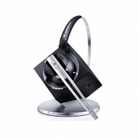 SENNHEISER | Sennheiser DW10 ML Office - DECT Wireless Office headset with base station, for desk phone and PC, convertible (headband or earhook) Team