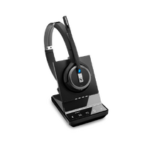 SENNHEISER SDW 5066 DECT Wireless Office headset with base station, for PC, deskphone and mobile, with BTD 800 dongle, binaural headset