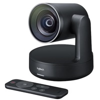 LOGITECH Rally 4K Premium PTZ Color Camera Video Audio Conferencing Automatic Control Pan/Tilt/Zoom 90° 15X HD Zoom 13 Megapixel 60fps Autofocus