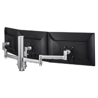 Atdec AWM Triple monitor arm solution - 710mm &amp 130mm articulating arms - 400mm post - bolt - black