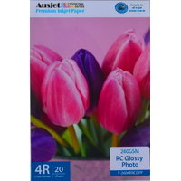 AUSJET 200gm 4R High Gloss Photo Paper (20 Sheets)