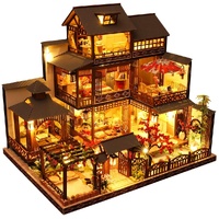 Dollhouse Miniature with Furniture Kit Plus Dust Proof and Music Movement - Giant Asia (1:24 Scale Creative Room Idea)