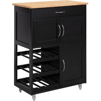 Kitchen Trolley Bottle Rack Drawer Cabinet