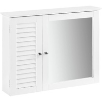 Mirror Cabinet Wall Cupboard, White