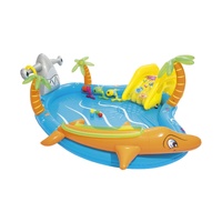 273L Inflatable Sea Life Water Fun Park Pool with Slide - 2.8m x 87cm