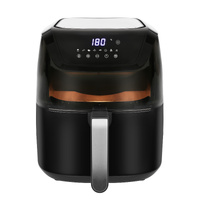 8L Digital Air Fryer (Black) w/ Viewing Window & Basket Insert