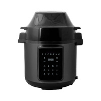 6L Air Fryer + Pressure Cooker (Black) Kitchen Appliance