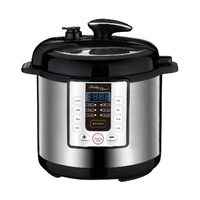 6L Electric Slow & Pressure Cooker (Silver) 8 Programs, 1000W