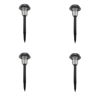 Lenoxx Wireless Solar-Powered Mosquito Killer Lamp (4-Piece, Black)