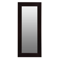 Toby Solid Mahogany Timber Standing Mirror (Chocolate)