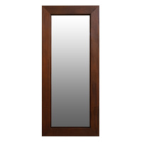 Toby Solid Mahogany Timber Standing Mirror (Mahogany)