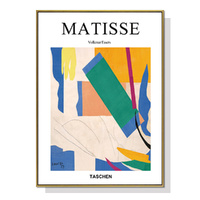 70cmx100cm Abstract colour by Henri Matisse Gold Frame Canvas Wall Art