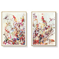 Wall Art 40cmx60cm Coming Spring 2 Sets Gold Frame Canvas