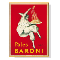 Wall Art 40cmx60cm Pates Baroni Pasta Gold Frame Canvas