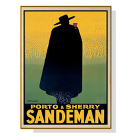 Wall Art 100cmx150cm Sandeman Gold Frame Canvas