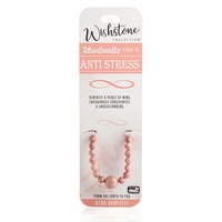 Wishstone Collection Rhodonite Bead Bracelet