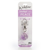 Wishstone Collection Amethyst Key Charm