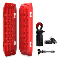 X-BULL Hitch Receiver 5T Recovery Receiver With 2PCS Recovery tracks Boards Gen2.0 Red 