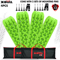 X-BULL Recovery tracks Boards 10T 2 Pairs Sand Mud Snow With Mounting Bolts pins Green