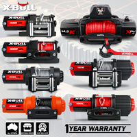 X-BULL Electric Winch 12V 3000LBS Synthetic Rope Wireless remote ATV UTV Boat Trailer 