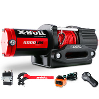 X-BULL Electric Winch 5000LBS 12V 15.2M Synthetic Rope Wireless ATV UTV 4WD Boat