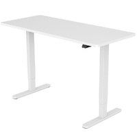 Sit To Stand Up Standing Desk, 120x60cm, 72-118cm Electric Height Adjustable, 70kg Load, White/White Frame