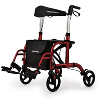 EQUIPMED Rollator Transit Wheelchair Walking Frame Walker Seniors Elderly Aid