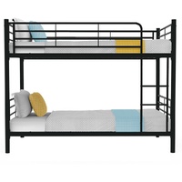 Kingston Sl2in1 King Single Metal Bunk Bed Frame, with Modular Design, Dark Matte Grey