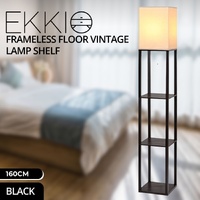 Frameless Floor Vintage Lamp Shelf 160CM (Black)