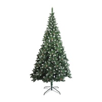 2.4m Christmas Tree With White Snow