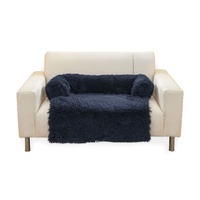  Pet Sofa Cover Soft with Bolster M Size (Dark Blue)