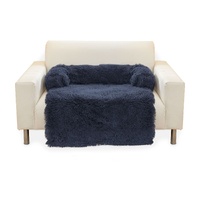  Pet Sofa Cover Soft with Bolster L Size (Dark Blue)