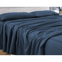 4 Pcs Bed Sheet Set 2000 Thread Count Ultra Soft Microfiber - Single (Royal Blue)