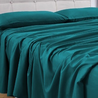 4 Pcs Bed Sheet Set 1000 Thread Count Ultra Soft Microfiber - Single (Teal) GO-BS-111-XS