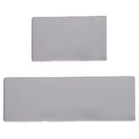 PVC Kitchen Floor Mat 2pcs Set Grey