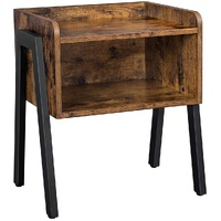  Side Table with Open Compartment