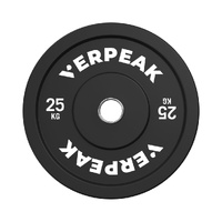 Black Olympic Bumper Weight Plates (25kg)