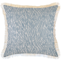 Cushion Cover-Coastal Fringe-Wild Blue-60cm x 60cm