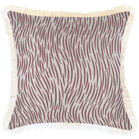 Cushion Cover-Coastal Fringe-Wild Rose-45cm x 45cm