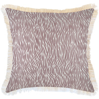 Cushion Cover-Coastal Fringe-Wild Rose-60cm x 60cm