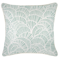 Cushion Cover-With Piping-Positano Pale Mint-45cm x 45cm