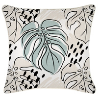 Cushion Cover-With Piping-Rainforest Seafoam-45cm x 45cm